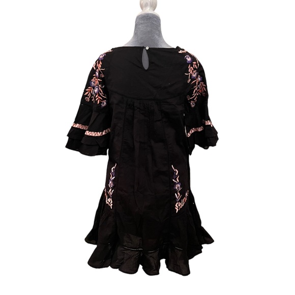 Free People Pavlo embroidered little black dress size medium new with tags - Picture 11 of 11